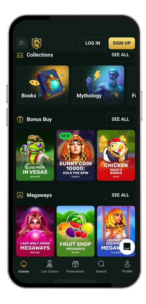 GoldexCasino casino application